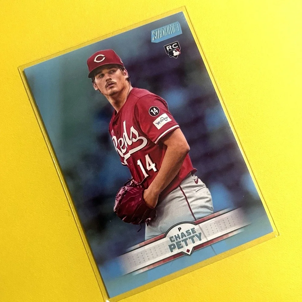 2025 Topps Stadium Club Chase Petty #59 Light Blue Parallel RC‎ Cincinnati Reds